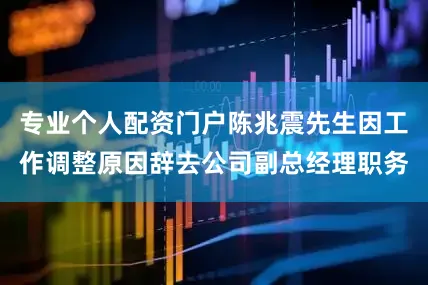 专业个人配资门户陈兆震先生因工作调整原因辞去公司副总经理职务